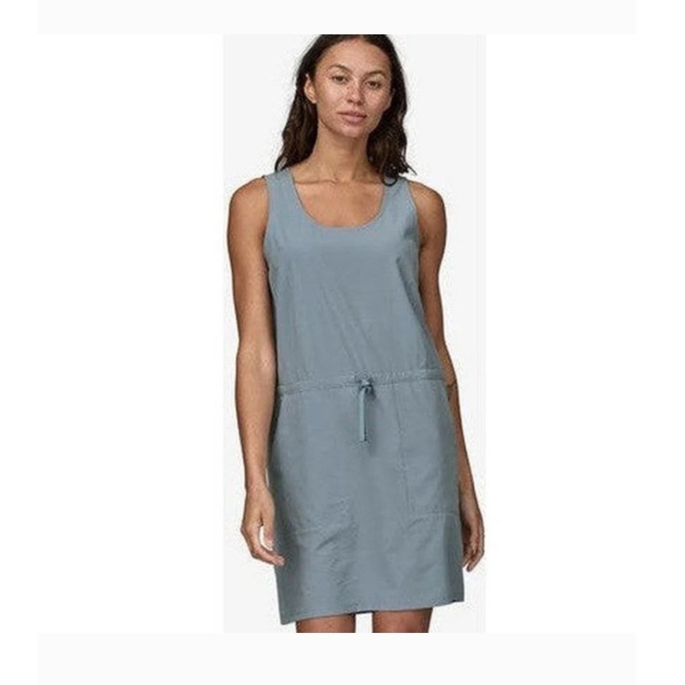 Patagonia Fleetwith Dress XL Blue Grey Sleeveless Active Travel Hiking 58336